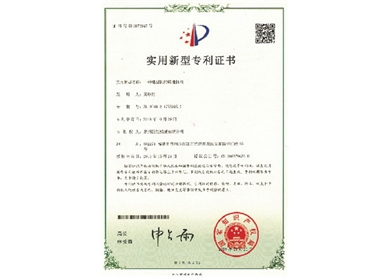 Utility model patent certificate