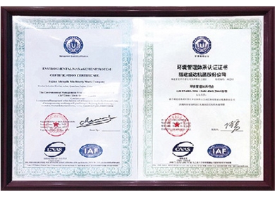 Environmental management system certification